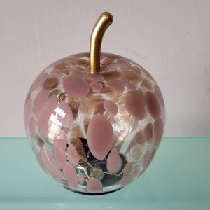 New LED Glass Decorative Apple Pink
