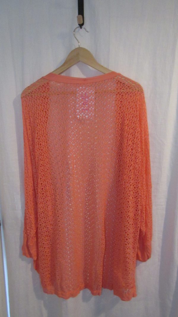 NEW Ladies Coral Lacy Open Cardigan One size fits sizes 16 18 20 22 - Image 5