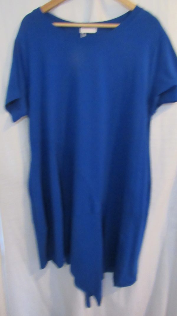 SPECIAL PRICE New Ladies Royal Blue Pocket Tunic Top One Size fits sizes 16 18 20 22 Non returnable - Image 4