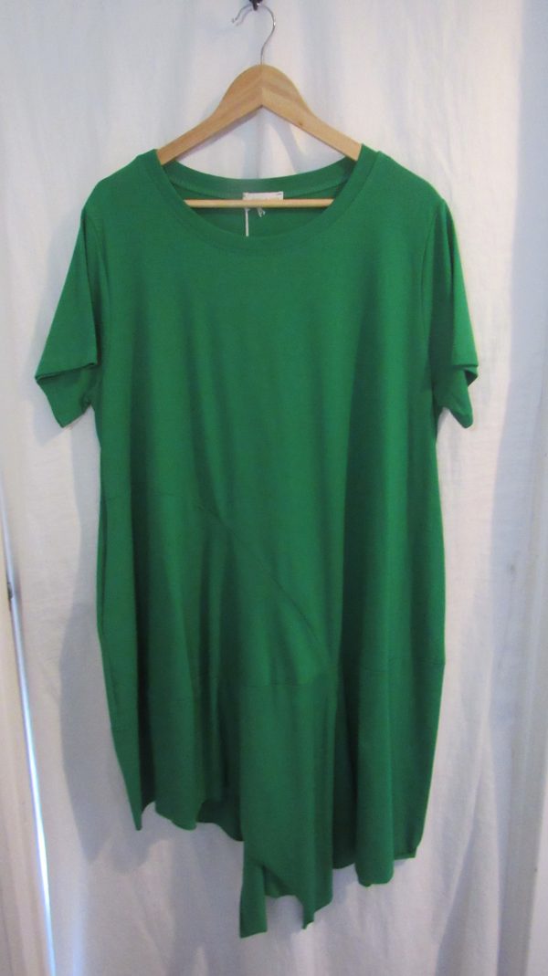 SPECIAL PRICE New Ladies Green Pocket Tunic Top One Size fits sizes 16 18 20 22 Non returnable