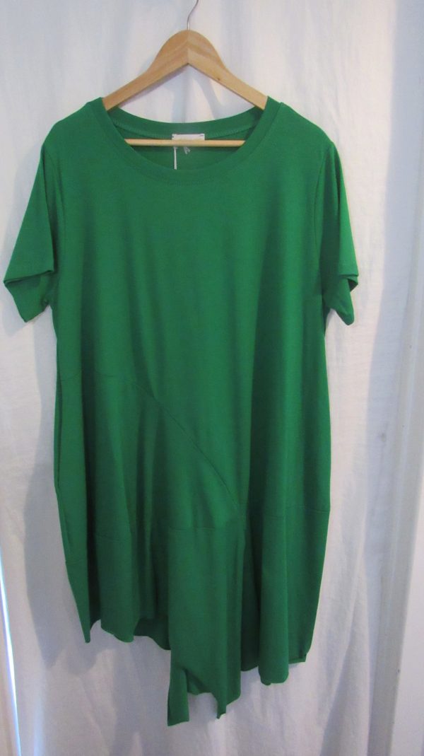 SPECIAL PRICE New Ladies Green Pocket Tunic Top One Size fits sizes 16 18 20 22 Non returnable - Image 2