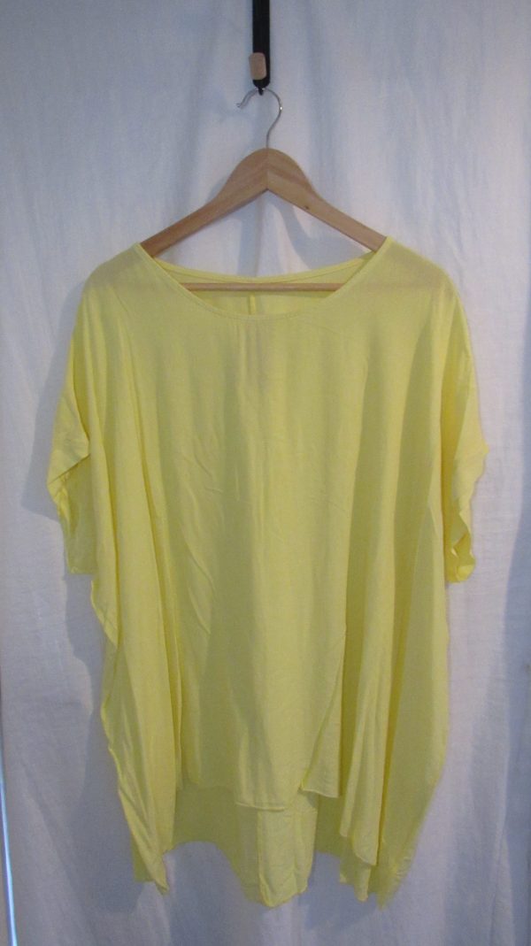 New Ladies Lemon Tunic Top One Size fits sizes 16 18 20 22