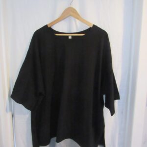 SALE SALE SALE New Ladies Black edged with Grey Tunic Top One Size fits sizes 16 18 20 22 NON RETURNABLE