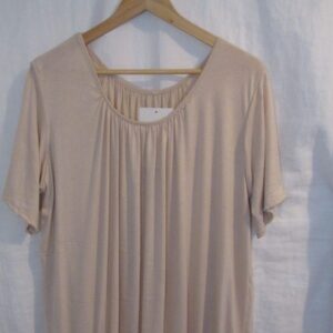 New Ladies Beige Elasticated Bottom Top One size fits sizes 16 18 20 22 Plus Size