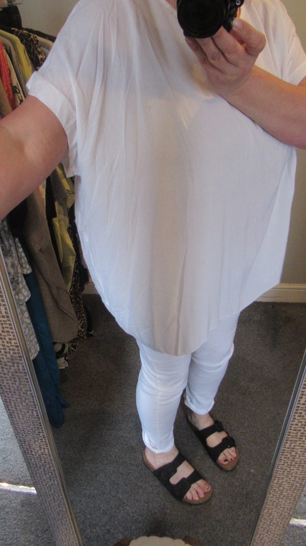 New Ladies White Tunic Top One Size fits sizes 16 18 20 22 - Image 7