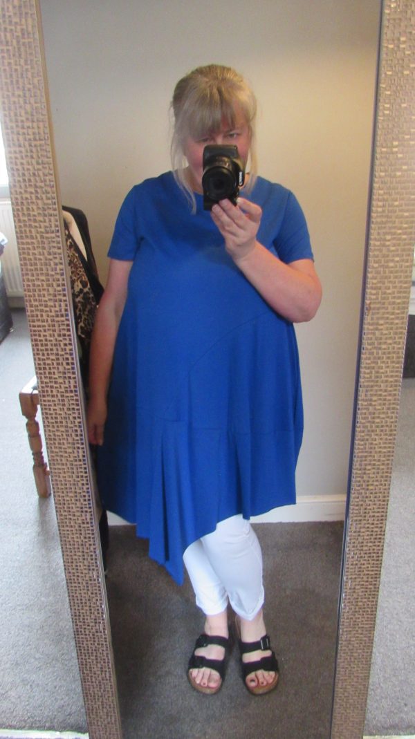 SPECIAL PRICE New Ladies Royal Blue Pocket Tunic Top One Size fits sizes 16 18 20 22 Non returnable - Image 6