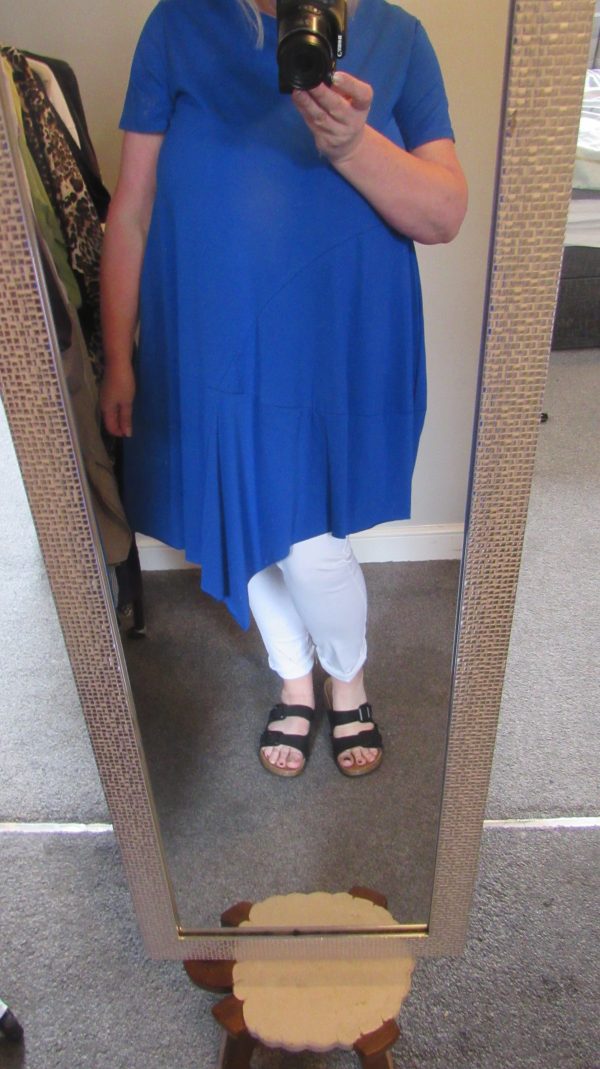 SPECIAL PRICE New Ladies Royal Blue Pocket Tunic Top One Size fits sizes 16 18 20 22 Non returnable - Image 7