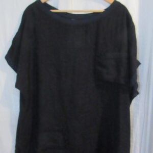 SALE SALE SALE New Ladies Navy Blue Linen Pocket Tunic Top One Size fits sizes 16 18 20 NON RETURNABLE
