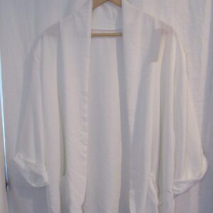 NEW Ladies White Lightweight Jacket One size fits sizes 18 20 22