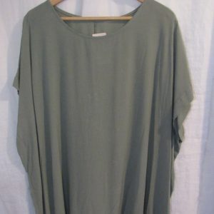 New Ladies Khaki Tunic Top One Size fits sizes 16 18 20 22