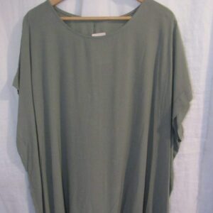 New Ladies Khaki Tunic Top One Size fits sizes 16 18 20 22