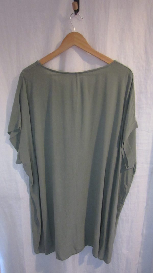 New Ladies Khaki Tunic Top One Size fits sizes 16 18 20 22 - Image 4
