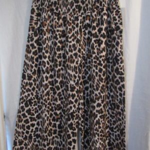 SALE SALE SALE New Ladies Animal Print Brown Palazzo Wide Leg Trousers One size fits sizes 16 18 20 22 NON RETURNABLE