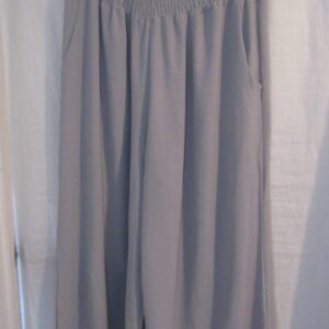 New Ladies Silver Grey Palazzo Wide Leg Trousers One size fits sizes 16 18 20 22
