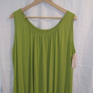 New Ladies Lime Sleeveless Sun Top One size fits sizes 16 18 20 22 Plus Size