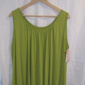 New Ladies Lime Sleeveless Sun Top One size fits sizes 16 18 20 22 Plus Size