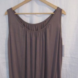 New Ladies Mocha Sleeveless Sun Top One size fits sizes 10 12 14 16 Regular