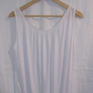 New Ladies White Sleeveless Sun Top One size fits sizes 10 12 14 16 Regular
