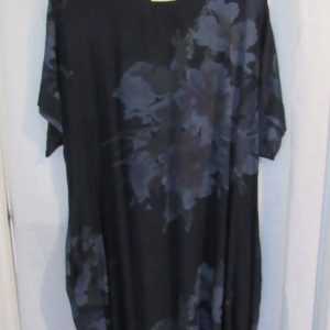 New Ladies Navy Blue Floral Pocket Dress One Size fits sizes 18 20 22