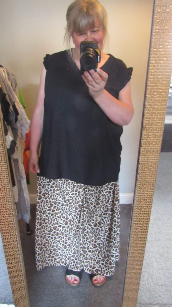 SALE SALE SALE New Ladies Animal Print Brown Palazzo Wide Leg Trousers One size fits sizes 16 18 20 22 NON RETURNABLE - Image 6