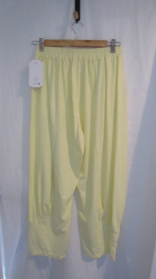 NEW Ladies Womens Lemon Jersey 3/4 Length cuff bottom Trousers One size fits sizes 16 18 20 22 - Image 5