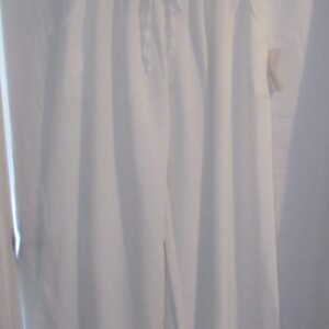 New Ladies White Palazzo Wide Leg Trousers One size fits sizes 20 22 24 NON RETURNABLE