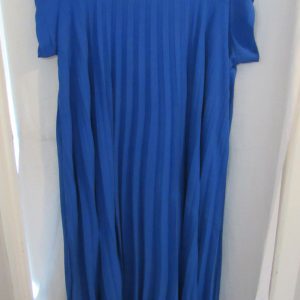 New Ladies Royal Blue Pleated Maxi Dress One Size fits sizes 18 20 22 24