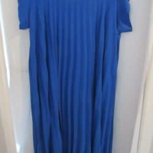 New Ladies Royal Blue Pleated Maxi Dress One Size fits sizes 18 20 22 24