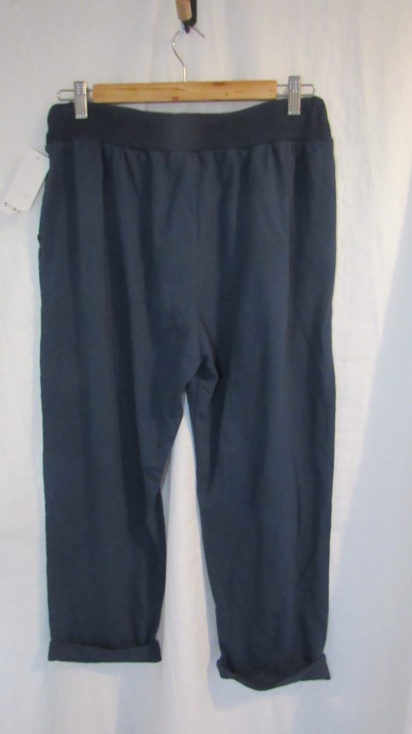 New Ladies Plain Joggers Navy Blue One Size fits sizes 16 18 20 22 Size 2 - Image 5