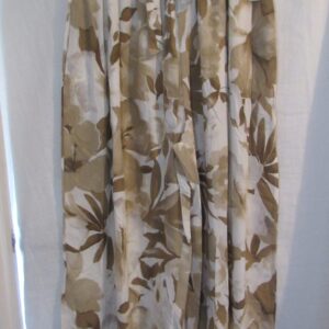 New Ladies Beige Floral Palazzo Wide Leg Trousers One size fits sizes 18 20 22