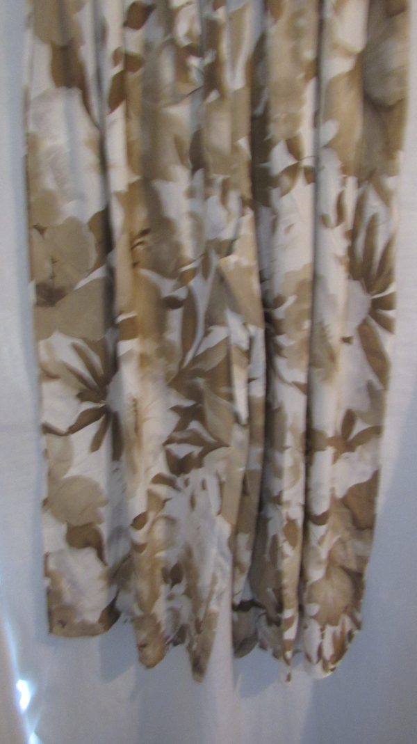 New Ladies Beige Floral Palazzo Wide Leg Trousers One size fits sizes 18 20 22 - Image 4