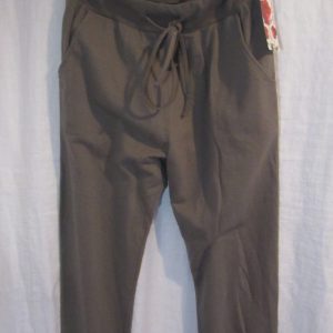 New Ladies Plain Joggers Mocha One Size fits sizes 10 12 14 16 Size 1