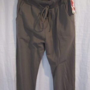 New Ladies Plain Joggers Mocha One Size fits sizes 10 12 14 16 Size 1