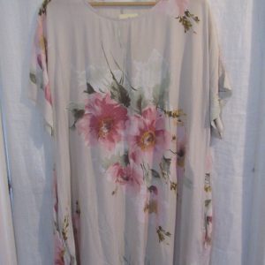 New Ladies Pale Green Floral Pocket Summer Dress One Size fits sizes 18 20 22