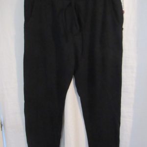 New Ladies Plain Joggers Black One Size fits sizes 10 12 14 16 Size 1
