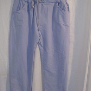 NEW Ladies Lilac Stretchy Crinkle Magic Trousers One Size Fits 10 12 14 16 18 Size 1 NON RETURNABLE