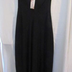 New Ladies Black Sleeveless Swing Dress One Size fits sizes 18 20 22 24
