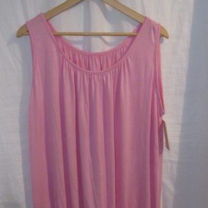New Ladies Pale Pink Sleeveless Sun Top One size fits sizes 16 18 20 22 Plus Size