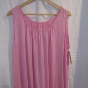 New Ladies Pale Pink Sleeveless Sun Top One size fits sizes 16 18 20 22 Plus Size