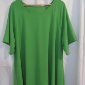 New Bright Green Ladies Tunic Top One Size fits sizes 18 20 22 24