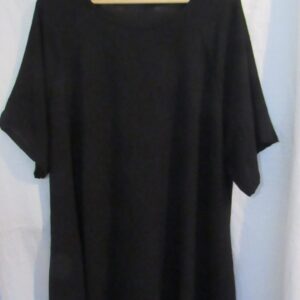 New Black Ladies Tunic Top One Size fits sizes 18 20 22 24