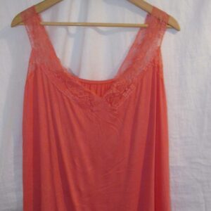 New Ladies Coral Lacy Strap Plus Size Vest Top One Size fits sizes 16 18 20 22
