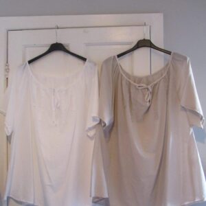 BUNDLE DEAL White and Beige tops BOTH FOR £15 NON RETURNABLE