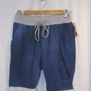 NEW Ladies Dark Blue Plain Jogger Shorts One Size Fits sizes 10 12 14 16 Size 1