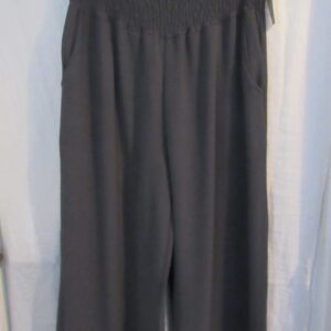 New Ladies Charcoal Palazzo Wide Leg Trousers One size fits sizes 16 18 20 22