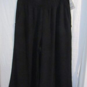 NEW Ladies Black Palazzo Wide Leg Trousers One Size fits sizes 18 20 22
