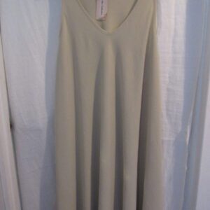 New Ladies Beige Sleeveless Swing Dress One Size fits sizes 18 20 22 24