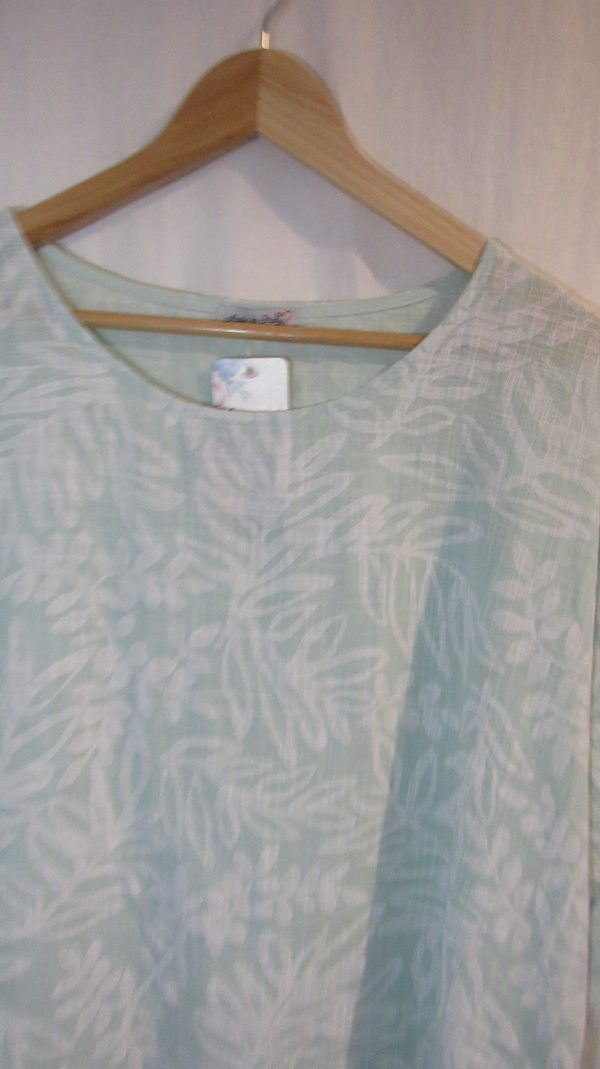 DEAL OF THE DAY New Ladies Mint Floral Cotton Top One Size fits sizes 18 20 22 SALE SALE SALE - Image 3
