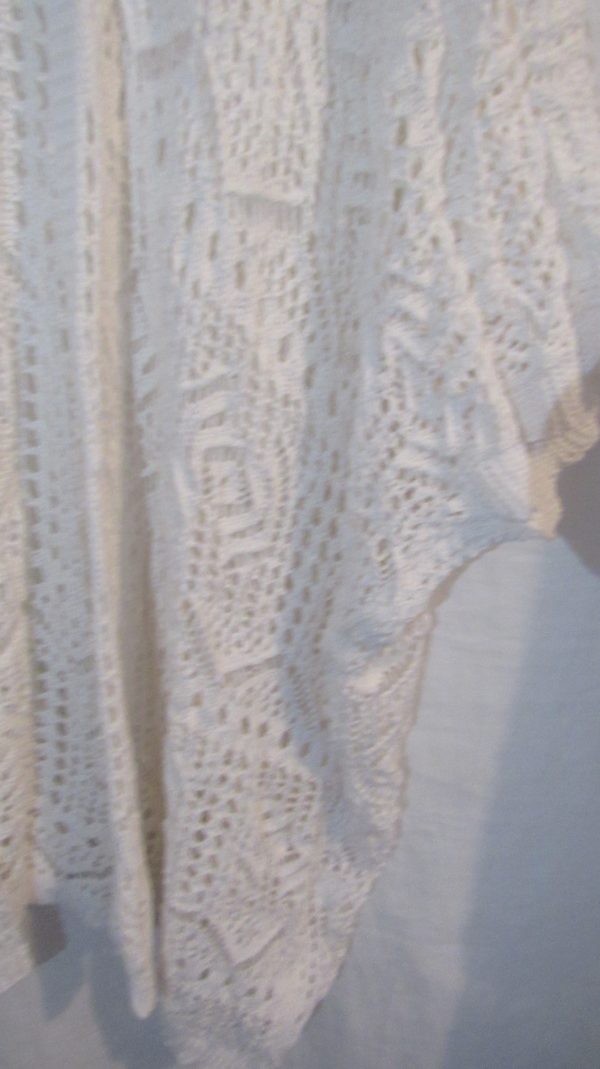 New Ladies White Lacy Open Cardigan One Size fits sizes 18 20 22 - Image 4