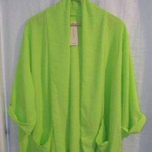 NEW Ladies Lime Lightweight Jacket One size fits sizes 18 20 22